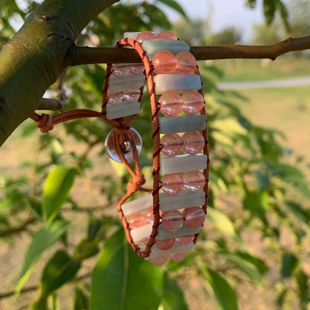 SALE! 🎁❄️ Jasper & Pink Amazonite Bracelet